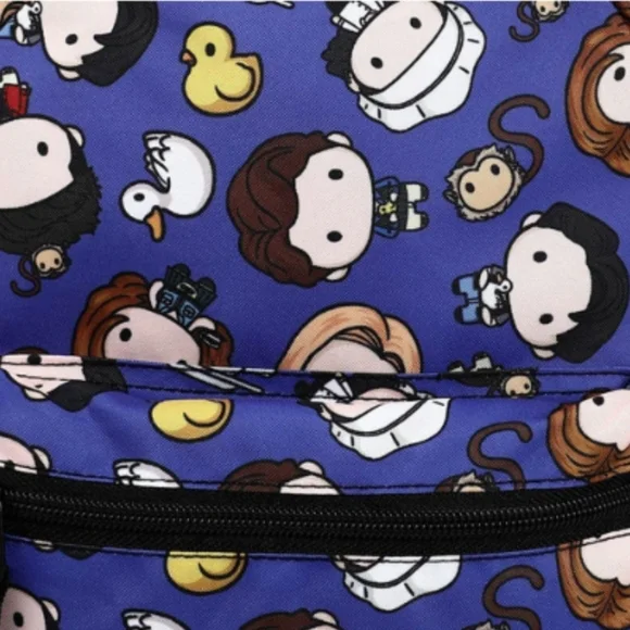 Bioworld Friends Chibi Mini-Backpack Dark Purple Animation - Picture 2 of 9